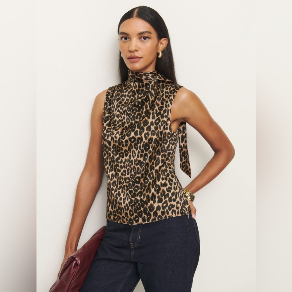 Reformation Norella Top Leo - Size 4
